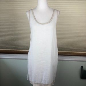 Liberty Garden Coastal Boutique Beachy Ivory Layer Sleeveless Dress Festival